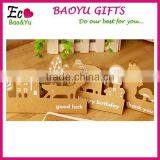 Kraft Paper Greeting Cards 4 Styles Creative Handmade Greeting Card Happy Birthday Invitation Cards thumbnail-1