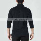 Men's 65% Polyester 35% Cotton With Logo Patch Zipper Collar and Pocket Military Polar Fleece Jacket thumbnail-5