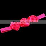 Handmade Satin Rose Flower Headband for Kids Hair Accessories thumbnail-4
