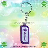 China Manufacturing Custom Golden Metal Neck Strap Key Chain in Double Sides thumbnail-3