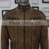 ALIKE Men Jacket Leather Motorbike Jacket Outdoor Jacket thumbnail-1