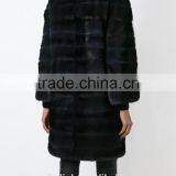 New Style Modern Ladies Black Mink Fur Padded Coat Competitive Price thumbnail-2