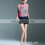Newest Chinese Stylish Popular Sexy Ladies Loose Top Factory Price thumbnail-3