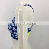 Women OEM Latest Color Contrast Padded Sublimated Sports Bra thumbnail-4