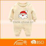 Christmas Cartoon Santa Clause Pattern Baby Clothes Romper thumbnail-1