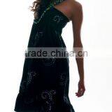 Off Shoulder Sequence Embroidered Summer Dress thumbnail-1
