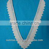 Wholesale 100% Cotton Crochet Deep V Neck Collar Patch thumbnail-1