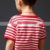 Byval Kids t Shirt Printing Custom Kids Clothing Tshirts Boys Short Sleeve Striped t Shirts Wholesale thumbnail-6