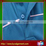 Custom Unisex Comfortable Polyster/Spandex Blue Quick Dry Polo Neck Dry Fit Sport Shirt thumbnail-3