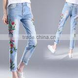 Zm35756a Women Summer Outdoor Denim Pants Latest Design Jeans Pants for Girl thumbnail-1
