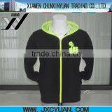 China Clothing Manufacturer Men Black Zip Hoodies thumbnail-1