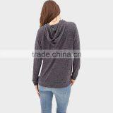 2015 Women Wear Gray Hoodie With Tie thumbnail-3