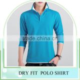 new fashion solid color mens polo shirt, long sleeve turn down collar polo shirt, slim fit quick dry polo shirt for men