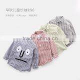 S33458W Baby Shirts Plaid Shirt Boy Child Blouse Cotton Tops Brand Polo Shirts thumbnail-1