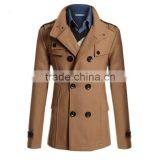 Hot Sale 4 Colors and 4 Size for Choice Casual European Stylish Mature Men Coat Woolen thumbnail-5