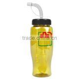 USA Made 27 oz Transparent Sports Bottle With Straw Lid - BPA/BPS-free, FDA Compliant and Comes With Your Logo thumbnail-3