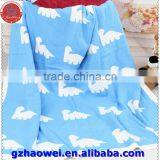 Guangzhou Wholesale Dinosaur Printed Baby Knit Blanket