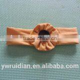 Kids Girl Flower Raglan Hairwear Persnickety Remake Cotton Bowknot Baby Girl Headbands Children Button Hairband Wholesale 2016 thumbnail-5