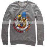 Cotton Printing Fleece Pullover Sweatshirt thumbnail-1