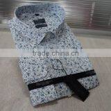 Blue Small Floral Mens Dress Shirts thumbnail-1