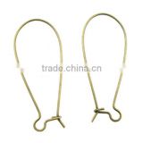 200PCs Antique Bronze Kidney Ear Wires 15x35mm