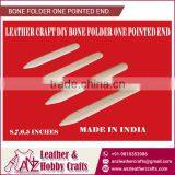 Leather Craft Bone Folder With One Pointed End for Creasing on Leather
