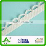 Custom Color Good Stretch Nylon Lycra/spandex Knitted Picot Elastic Lace Trim thumbnail-5
