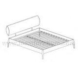 5-star Hotel Furniture-uphulsted Bed thumbnail-2