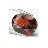 Oval Natural Loose Gemstones For Red Garnet Earings 86mm 1.35cts