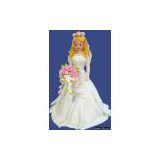 handicraft clay doll, bridal gift, home decoration