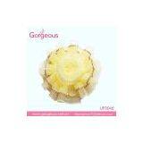 Yellow Satin Lingerie Flower