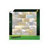 Yellow Mop Shell Panel Brick Pattern