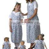 Custom Design Family Matching Party Dresses Floral Printed Mother and Child Children Dress Summer