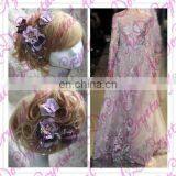 Aidocrystal Lilac Lace Flower Rhinestone Flower Headband Bridal Fascinators thumbnail-4