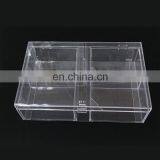 Factory Custom Plexiglass Lucite Big Large Clear Acrylic Storage Box Hinged Cover With 4 Small Case Suitcase thumbnail-1