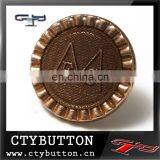 NB165 Brown Pattern Shank Buttons
