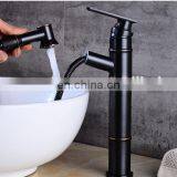 Pull Down Black Vintage Lavatory Basin Sink Faucet Pull Out Basin Mixer Tap for Above Counter Basin thumbnail-3