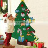 Factory direct sale wall hanging xmas gifts diy christmas tree felt