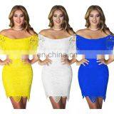 Fashion Women Sexy Tight Lace Dress thumbnail-1