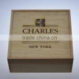 Natural Color Unfinished Pine Wooden Sliding Lid Box,wood Keepsake Box thumbnail-1