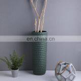 New product hotel office wedding decoration unique green custom cheap large single flower vase with logo