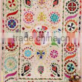 Hand Embroidered Suzani Throw Handmade Suzani Wall Hanging Indian Suzani Twin Blanket
