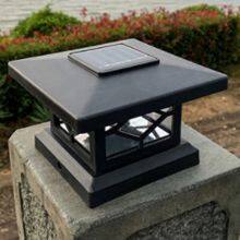 Solar Post Cap Light Waterproof Energy Saving LED Solar Fence Light Warm White Light Decoration for Garden Fence thumbnail-5