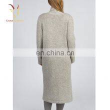 Платье-кадиган для женщин из cashmere с воротником-шалом и пуговицами thumbnail-3