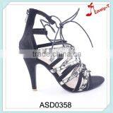 New Model Women Party Wear Wholesale Gladiator Back Zipper Strap Sandals 2016 thumbnail-1