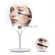 USB Charging Smart Cosmetic Mirror Desktop LED Makeup Mirror With Light 5x Magnification Beauty Makeup Mirror thumbnail-3