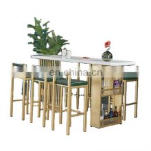Space saving home furniture modern kitchen room breakfast dining table bar table furniture set