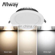 ALLWAY Frameless Round Recessed Lighting School 3w 5w 7w 9w 12w 20w 30w Led Downlight Panel Lights thumbnail-5