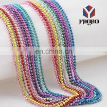 Fashion High Quality Metal Wholesale 3.2mm Ball Chain Colored thumbnail-1