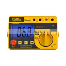 allosun EM480D Digital Earth Tester Grounding Resistance Electrical Device Ground Voltage Tester Lighting Protection
